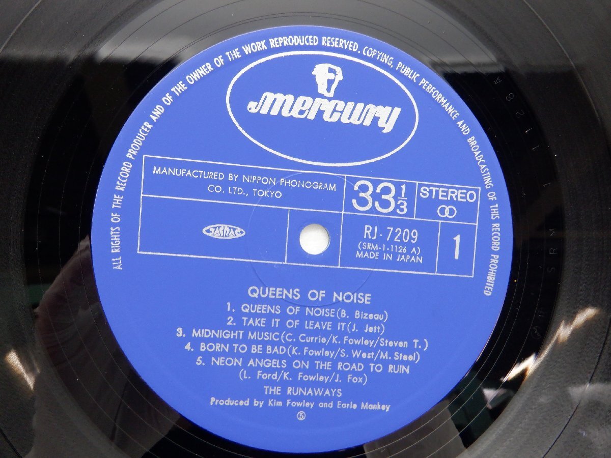 The Runaways(ランナウェイズ)「Queens Of Noise」LP（12インチ）/Mercury(RJ-7209)/洋楽ロック_画像2