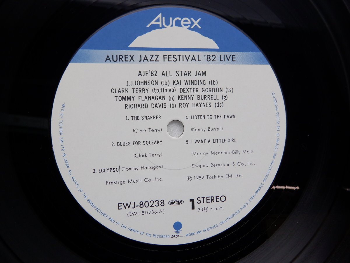 V.A.「AJF ´82 All Star Jam ? Aurex Jazz Festival ´82(オーレックス・ジャズ・フェスティバル)」Eastworld(EWJ-80238)/ジャズ_画像2