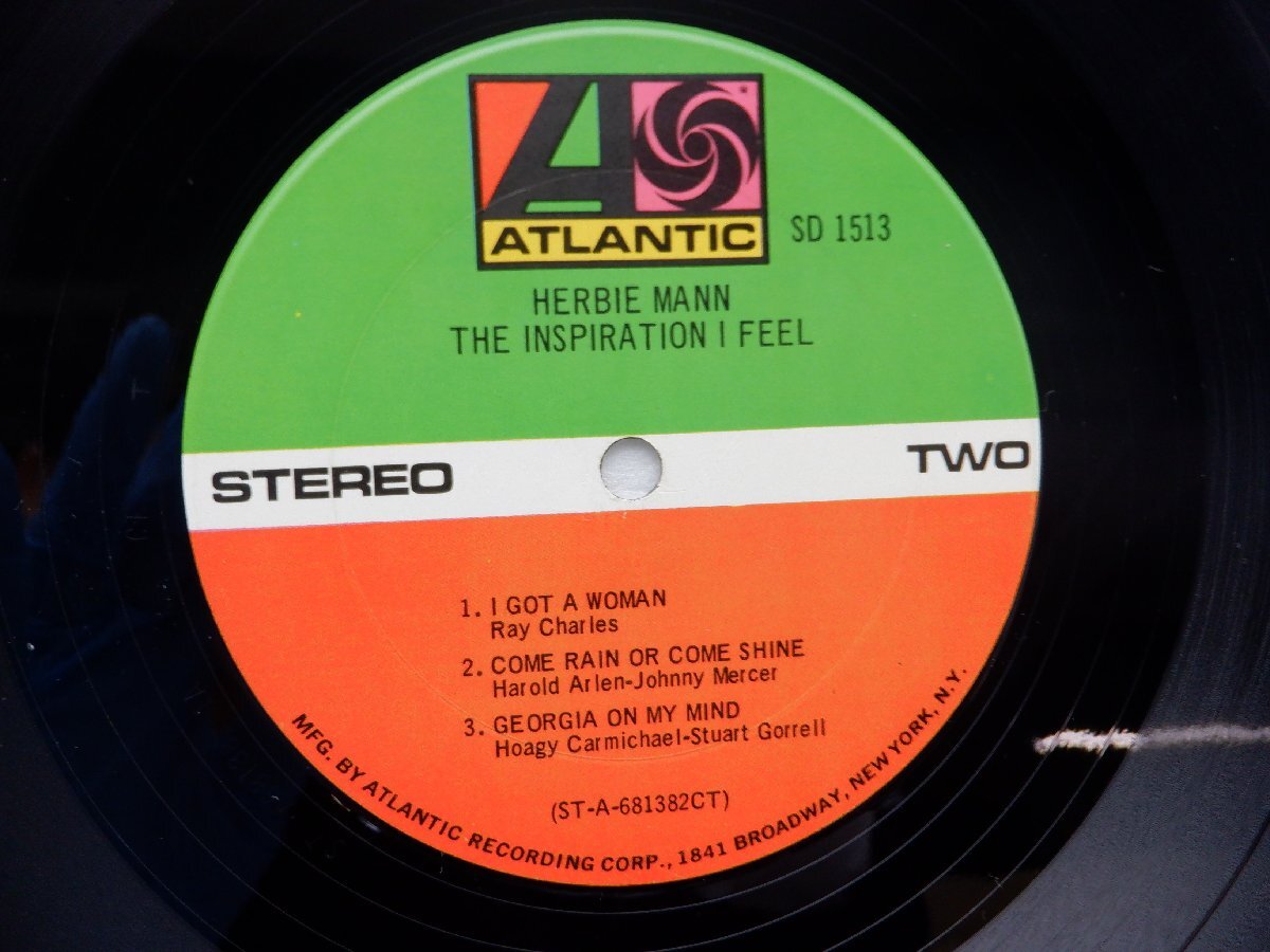 Herbie Mann「The Inspiration I Feel」LP（12インチ）/Atlantic(SD 1513)/ジャズ_画像2