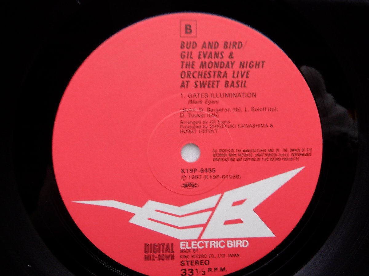 Gil Evans(ギル・エヴァンス)「Bud And Bird (Live At Sweet Basil)」LP（12インチ）/Electric Bird(K19P 6455-6)/ジャズ_画像2