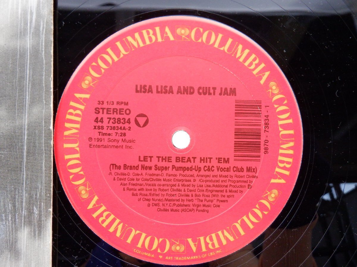 Lisa Lisa & Cult Jam「Let The Beat Hit 'Em」LP（12インチ）/Columbia(44 73834)/ヒップホップ_画像2