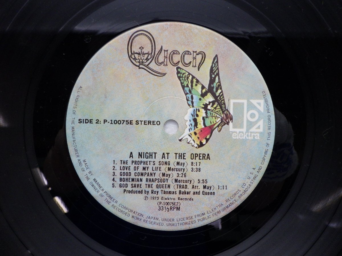 Queen(クイーン)「A Night At The Opera(オペラ座の夜)」LP（12インチ）/Elektra(P-10075E)/ロック_画像2