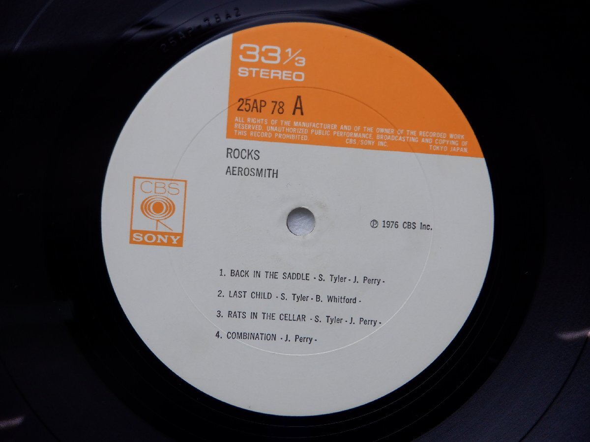 Aerosmith(エアロスミス)「Rocks」LP（12インチ）/CBS/Sony(25AP 78)/洋楽ロック_画像2