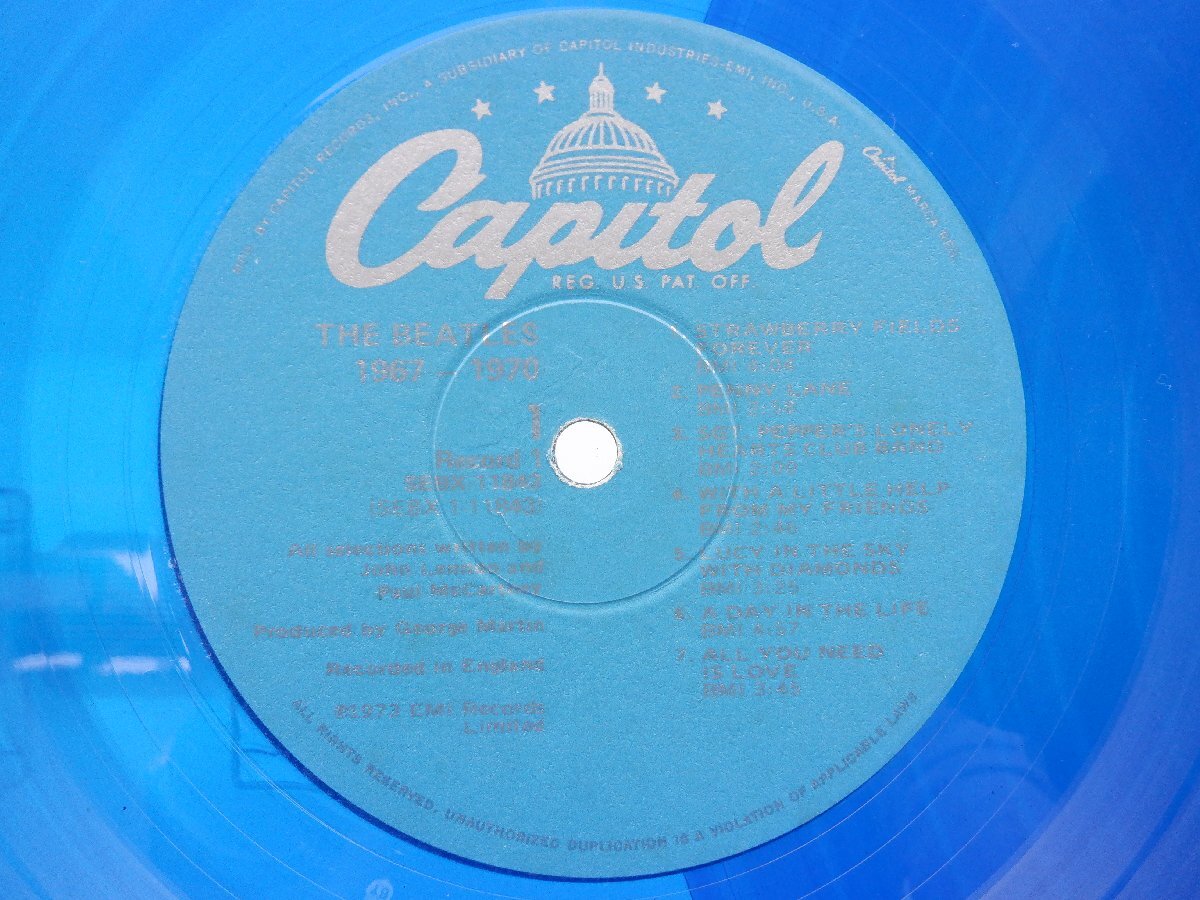 【US盤/カラーレコード】The Beatles(ビートルズ)「1967-1970」LP（12インチ）/Capitol Records(SEBX-11843)/Rock_画像2
