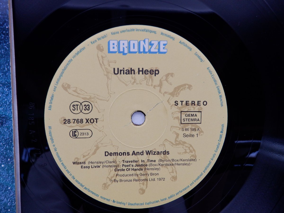 Uriah Heep「Demons And Wizards」LP（12インチ）/Bronze(28 768 XOT)/洋楽ロック_画像2
