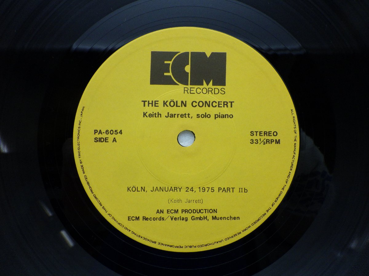 Keith Jarrett(キース・ジャレット)「THE KOLN CONCERT」LP（12インチ）/ECM Records(PA-6053~54)/ジャズ_画像2