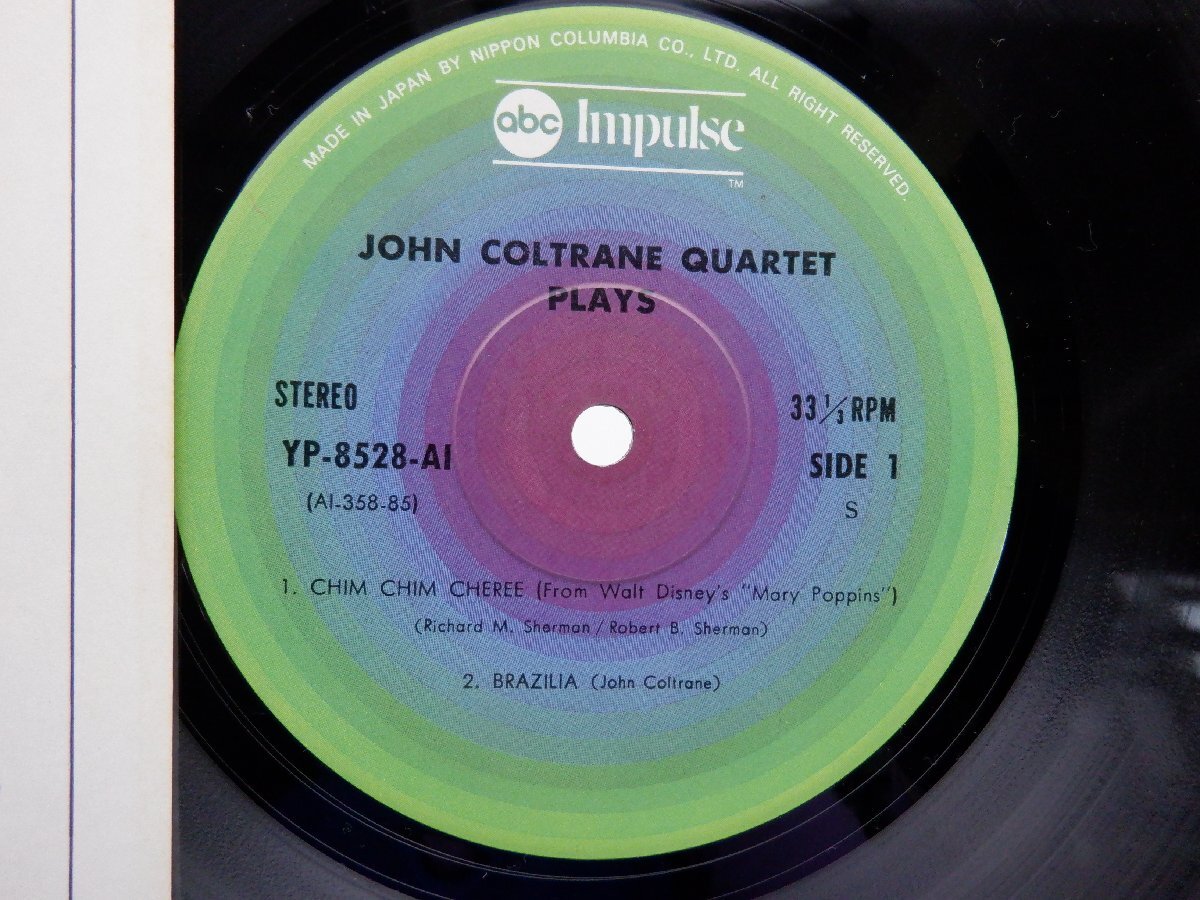 The John Coltrane Quartet(ジョン・コルトレーン)「The John Coltrane Quartet Plays」LP（12インチ）/Impulse!(YP-8528-AI)/ジャズ_画像2