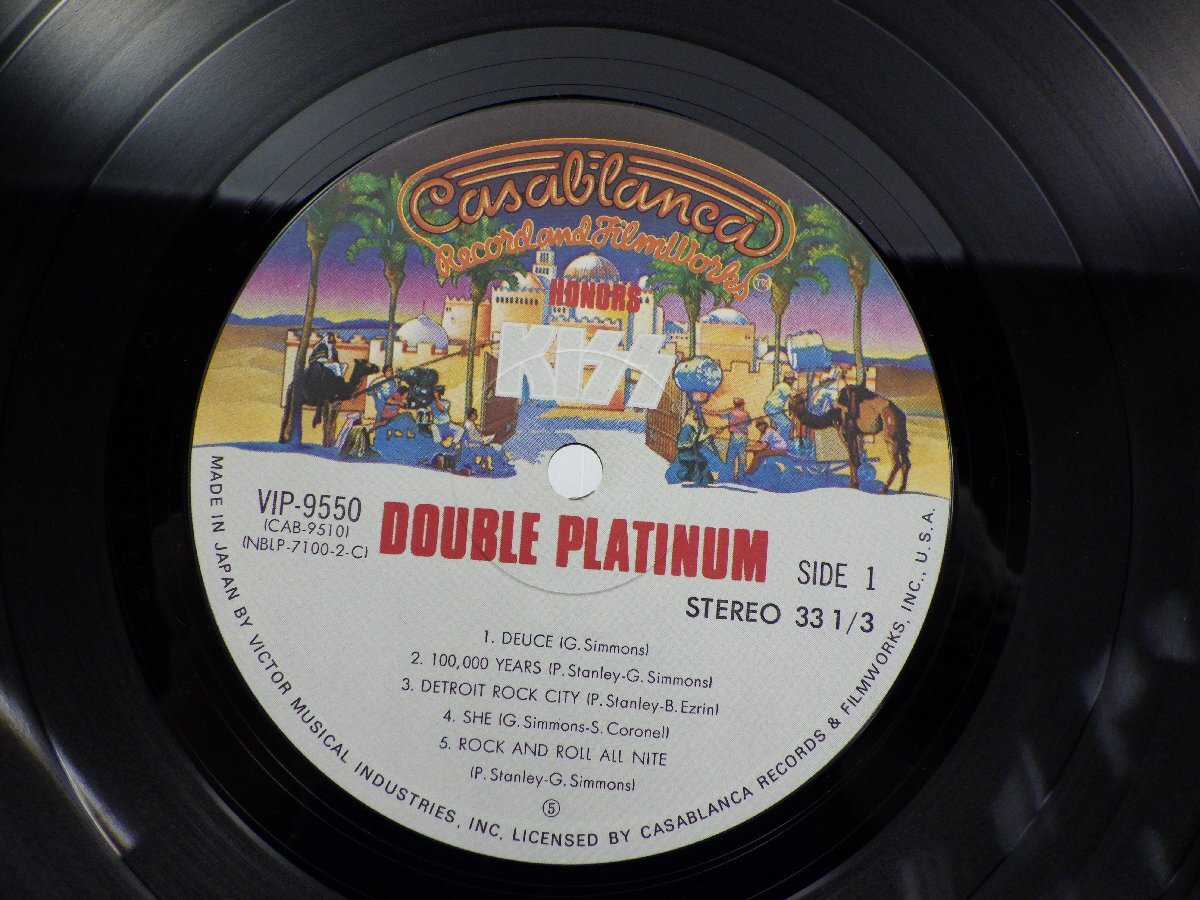 【帯付/付属品 1点欠品】KISS(キッス)「Double Platinum(ダブル・プラチナム)」LP/Casablanca Records(VIP-9549～50)/ロック_画像2