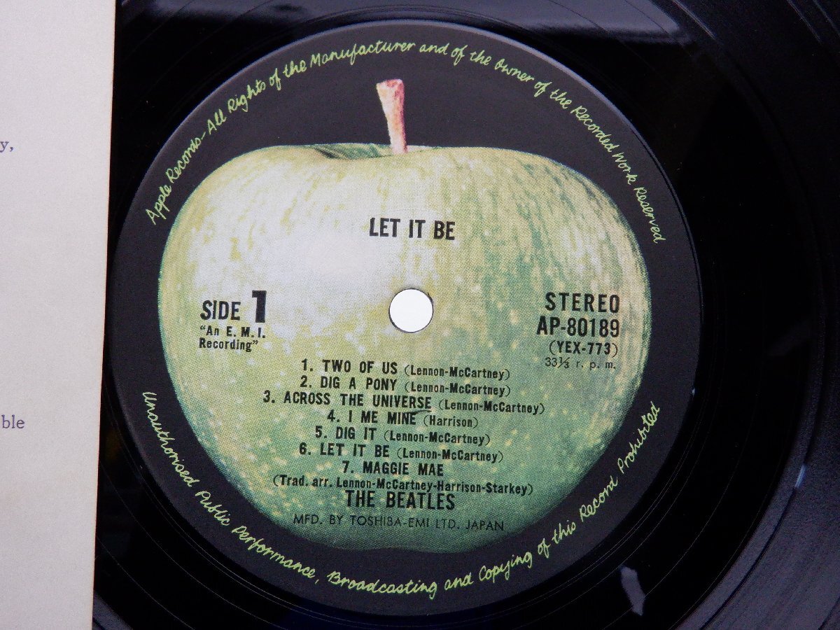 The Beatles(ビートルズ)「Let It Be(レット・イット・ビー)」LP（12インチ）/Apple Records(AP-80189)/洋楽ロック_画像2