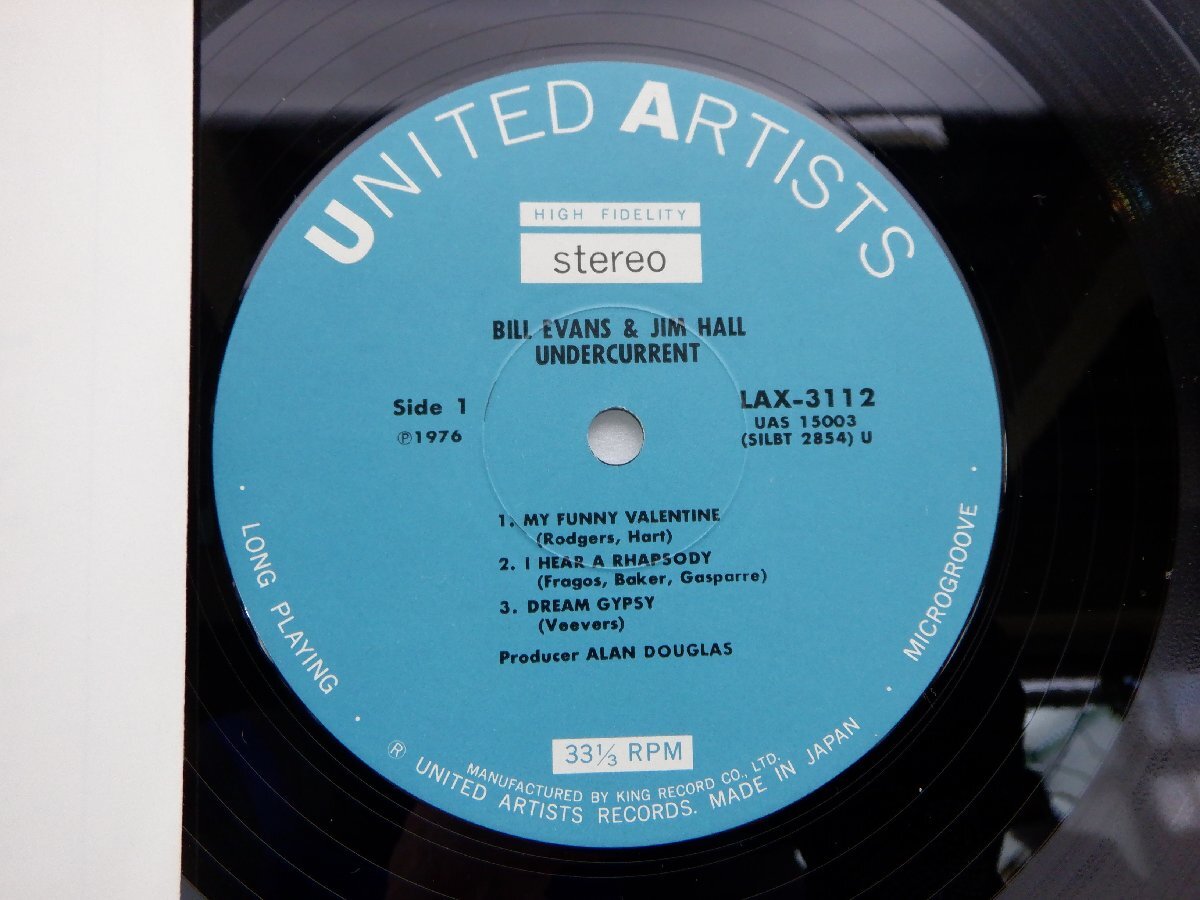 【帯付】Bill Evans(ビル・エヴァンス)「Undercurrent(アンダーカレント)」LP（12インチ）/United Artists Records(LAX 3112)/Jazz_画像2