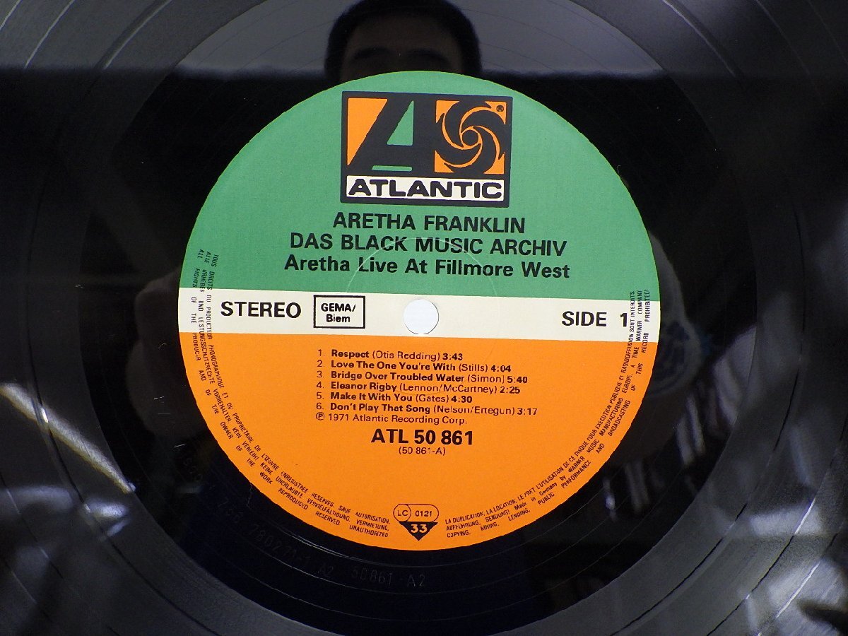 Aretha Franklin「Live At Fillmore West」LP（12インチ）/Atlantic(ATL 50 861)/ファンクソウル_画像2