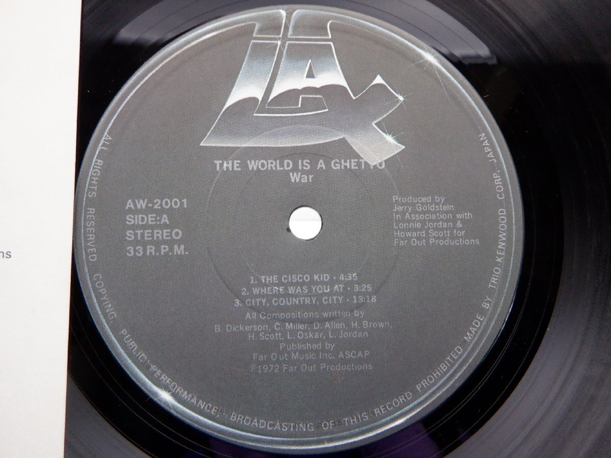 War「The World Is A Ghetto」LP（12インチ）/LAX Records(AW-2001)/ファンクソウル_画像2