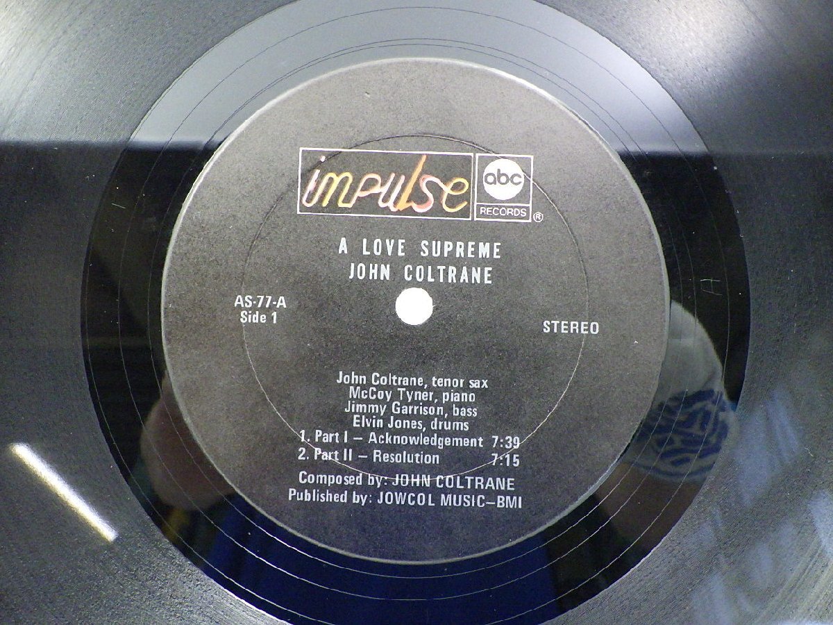 John Coltrane(ジョン・コルトレーン)「A Love Supreme」LP（12インチ）/Impulse!(AS-77)/ジャズ_画像2