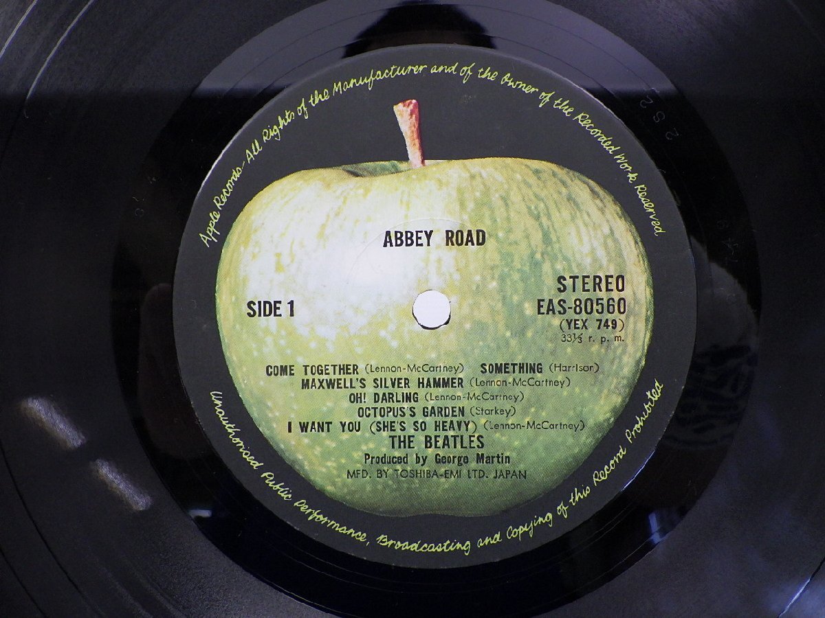 The Beatles(ビートルズ)「Abbey Road(アビイ・ロード)」LP（12インチ）/Apple Records(EAS-80560)/ロック_画像2