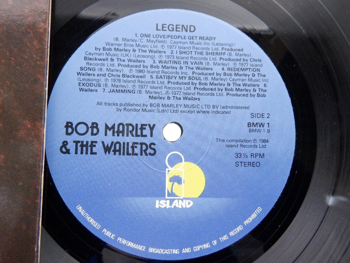 【UK盤】Bob Marley & The Wailers「Legend (The Best Of Bob Marley And The Wailers)」LP（12インチ）/Island Records(BMW 1)_画像2