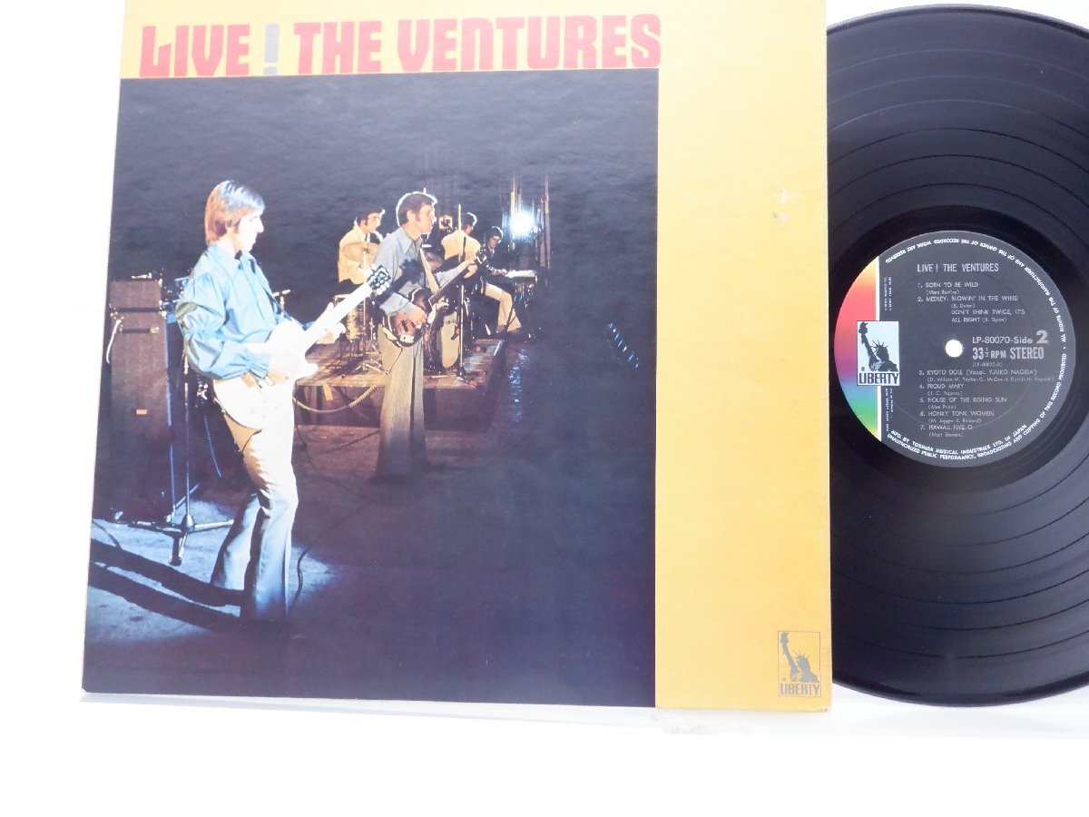 The Ventures「Live!」LP（12 дюймов ）/Liberty(LP-80070)/ западная музыка　  рок 