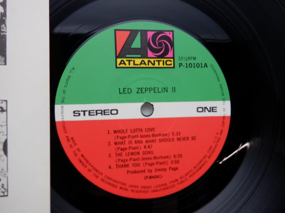 Led Zeppelin「Led Zeppelin Ⅱ(レッド・ツェッペリンⅡ)」LP（12インチ）/Atlantic Records(P-10101A)/洋楽ロック_画像2