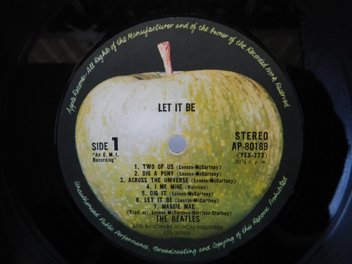 The Beatles(ビートルズ)「Let It Be(レット・イット・ビー)」LP（12インチ）/Apple Records(AP-80189)/ロック_画像2