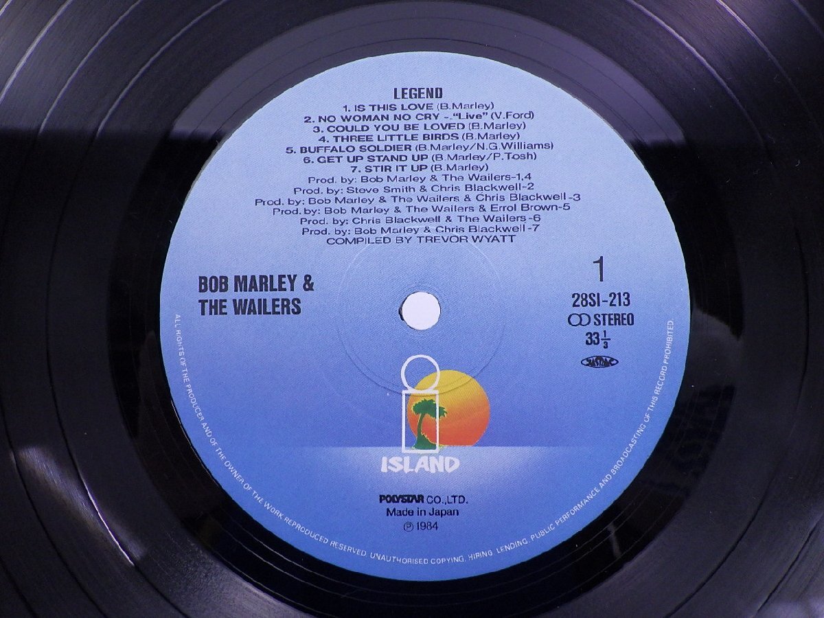 Bob Marley & The Wailers(ボブ・マーリィ＆ザ・ウェイラーズ)「Legend(レジェンド)」LP（12インチ）/Island Records(28SI-213)/レゲエ_画像2
