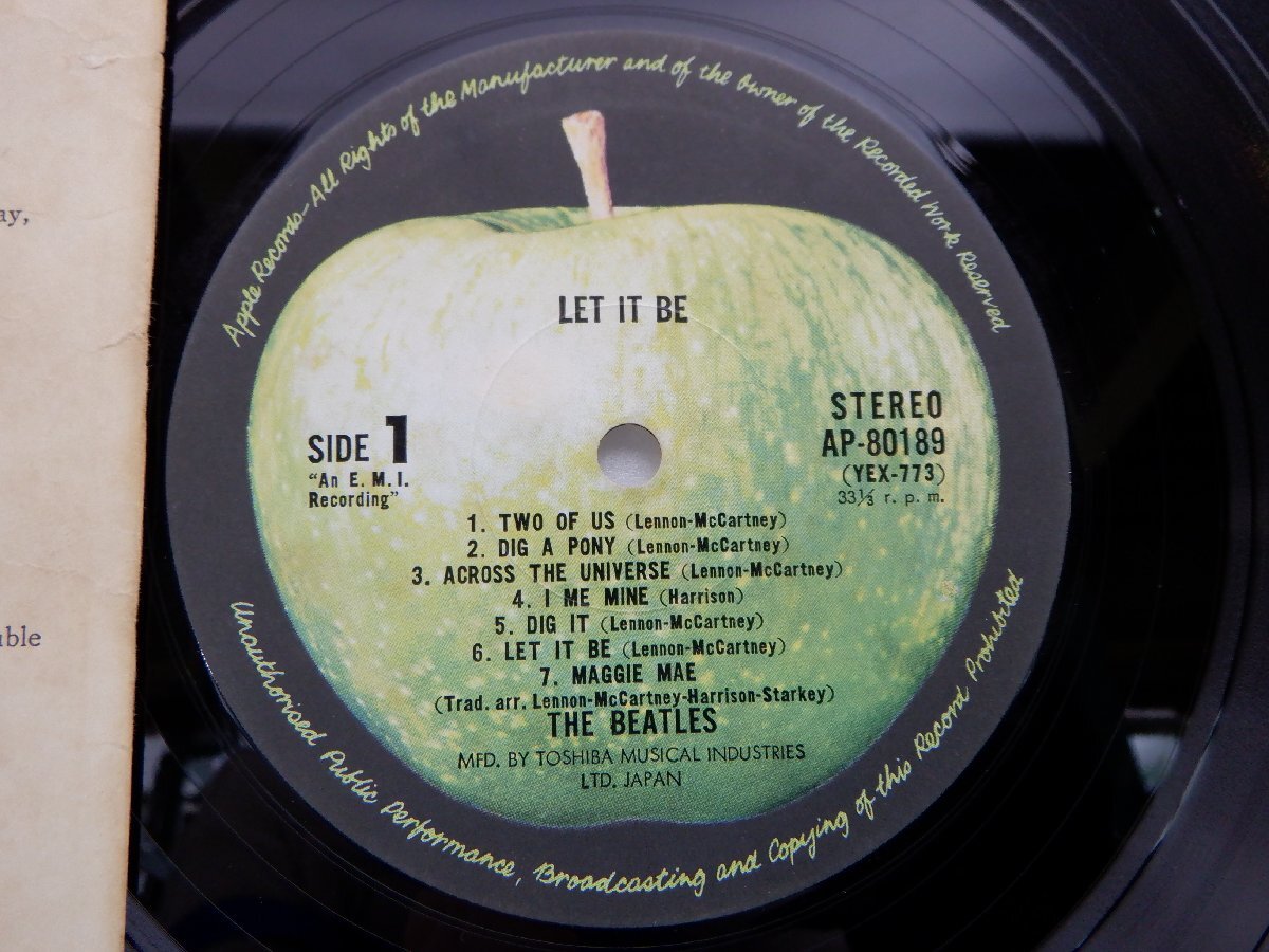 The Beatles(ビートルズ)「Let It Be(レット・イット・ビー)」LP（12インチ）/Apple Records(AP-80189)/洋楽ロック_画像2