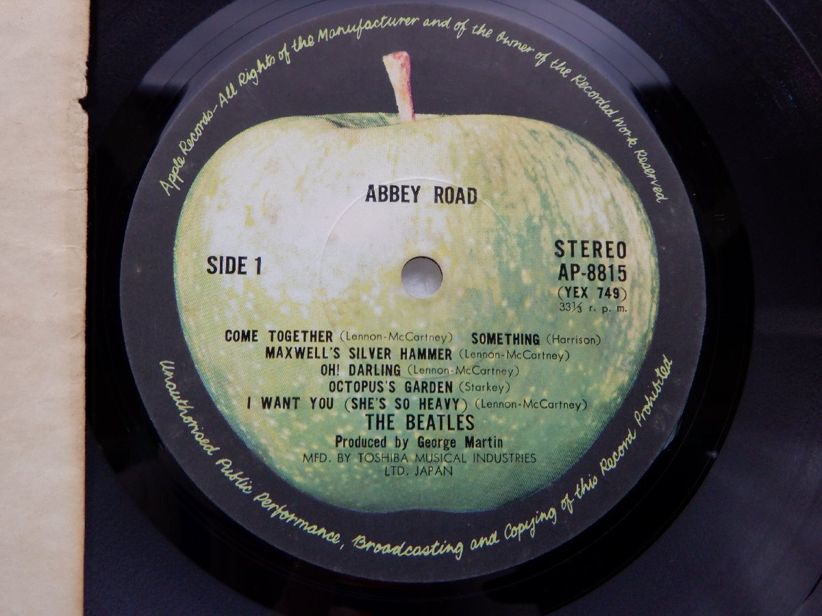 The Beatles(ビートルズ)「Abbey Road(アビィ・ロード)」LP（12インチ）/Apple Records(AP-8815)/ロック_画像2