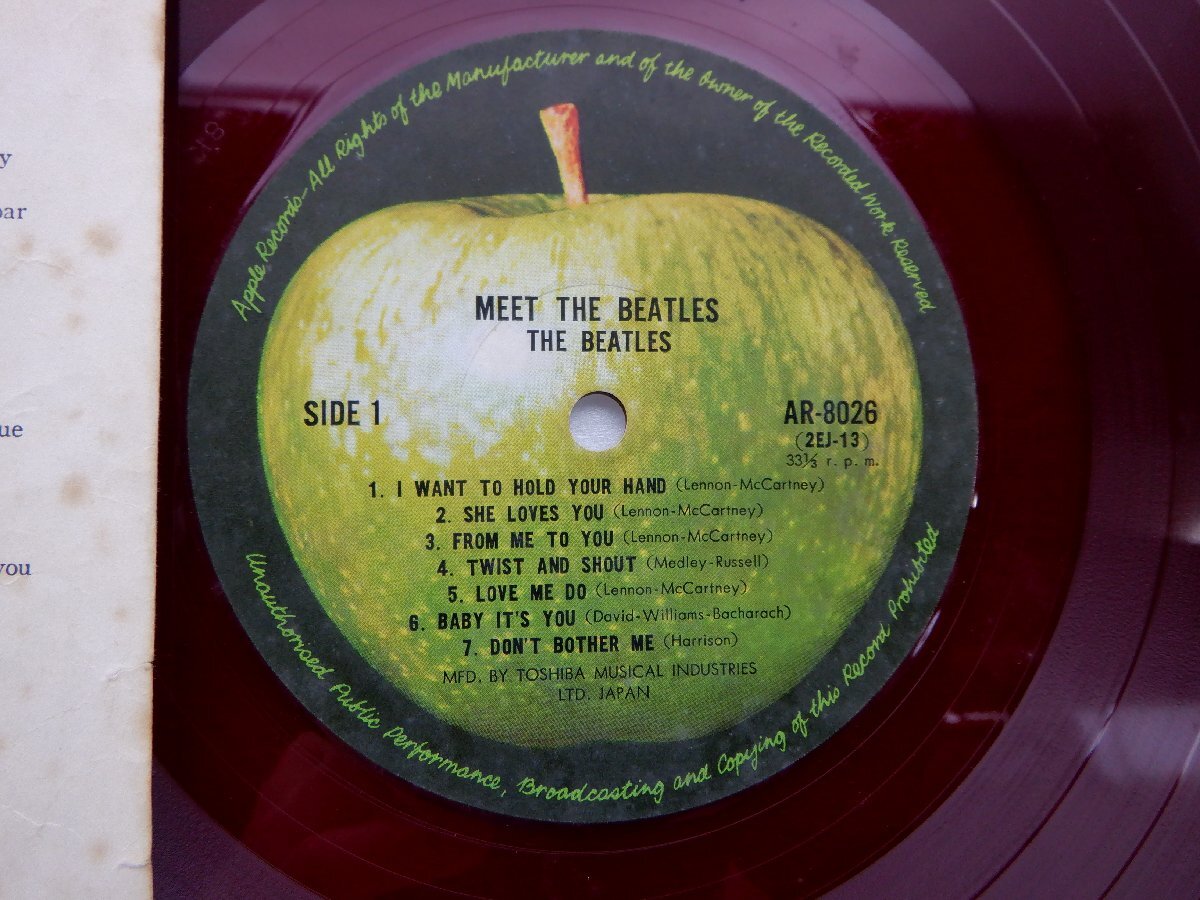 The Beatles(ビートルズ)「Meet The Beatles!(ミート・ザ・ビートルズ)」LP（12インチ）/Apple Records(AR-8026)/洋楽ロック_画像2