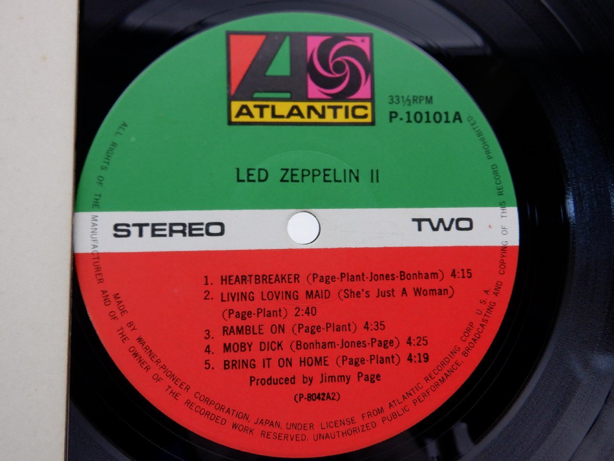 Led Zeppelin「Led Zeppelin Ⅱ(レッド・ツェッペリンⅡ)」LP（12インチ）/Atlantic Records(P-10101A)_画像2