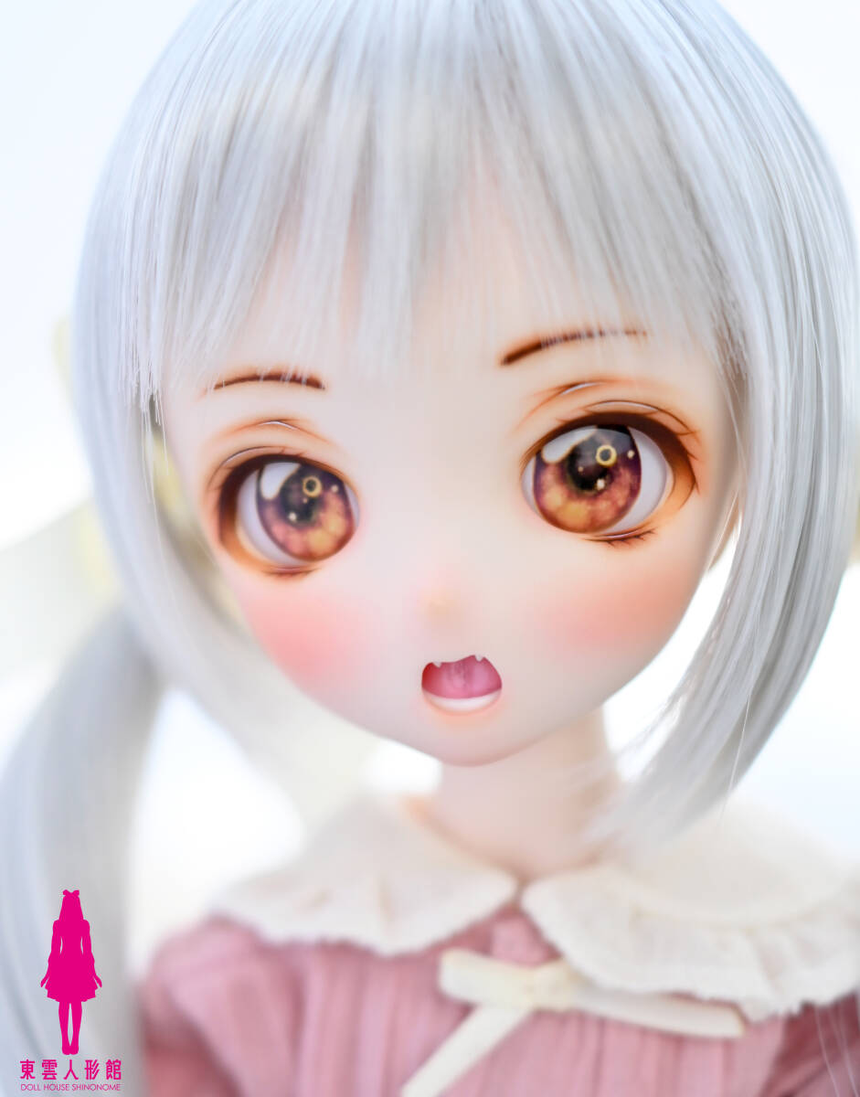 ▲東雲人形館▼ DDH-28 ソフビ盛り カスタムヘッド セミホワイト肌 アイ３種 舌パーツ１種 MDD 0519 _画像8