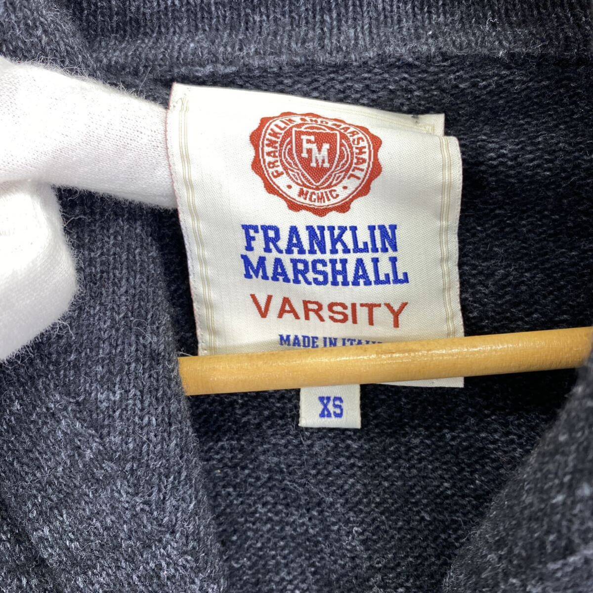 Re1 FRANKLIN&MARSHALL フランクリンアンドマーシャル アウター ウールニットカーディガン ニットジャケット ロゴ刺繍 メンズ 紳士服 XS_画像5