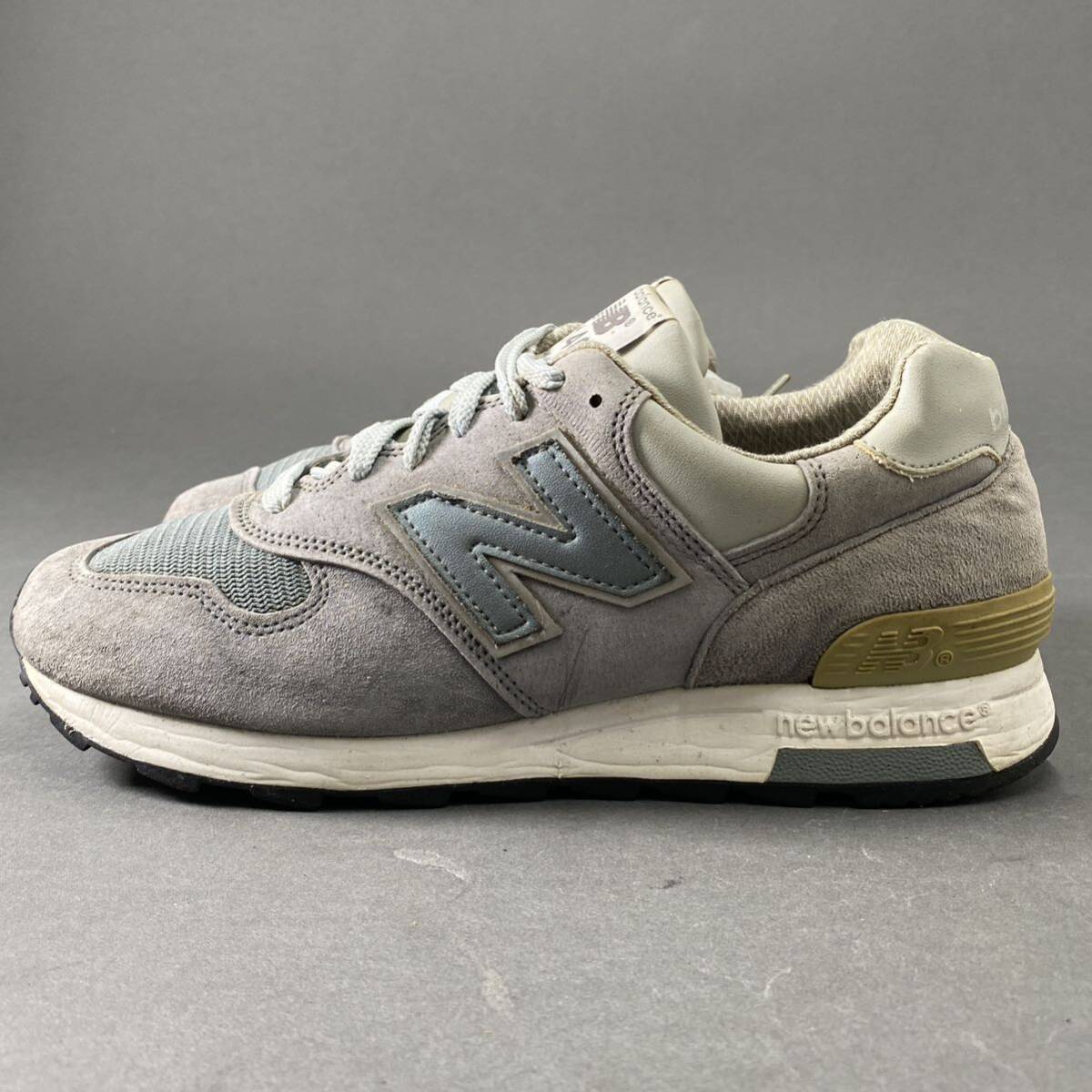 Ae8《USA製》NEW BALANCE ニューバランス M1400sb ローカットスニーカー 25.5cm スティールブルー メンズ 男性用 靴 スニーカーの画像2