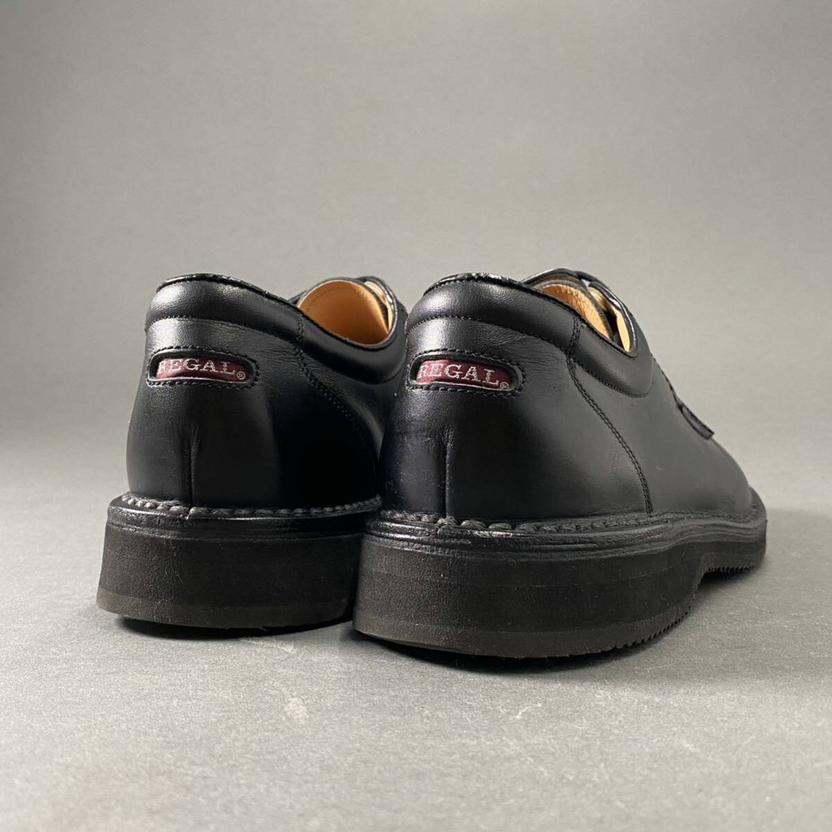 Ce8《美品》廃盤モデル REGAL Walker リーガルウォーカー 革靴 ビジネスシューズ プレーントゥ レザーシューズ 26cm ブラック メンズ 紳士の画像3