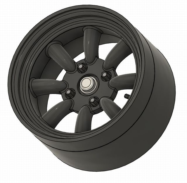 S57 ①KS-SP38 exclusive use 15 -inch 8ps.@ spoke wheel Kei STYLE! THE Street series 1/24scale car model for for 1 vehicle 3D print resin made 