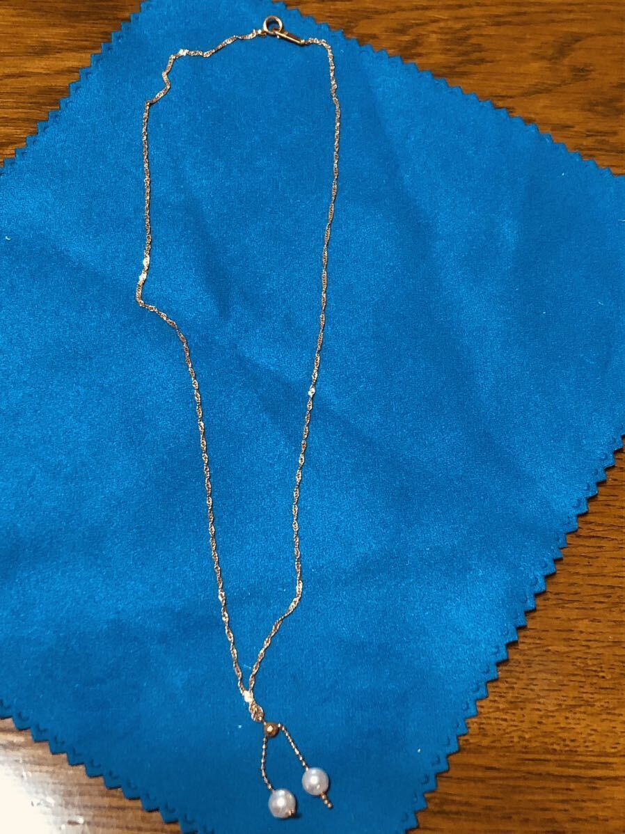 K18 パールネックレス　真珠　品質保証書18金 ネックレス パール　レトロ_画像9