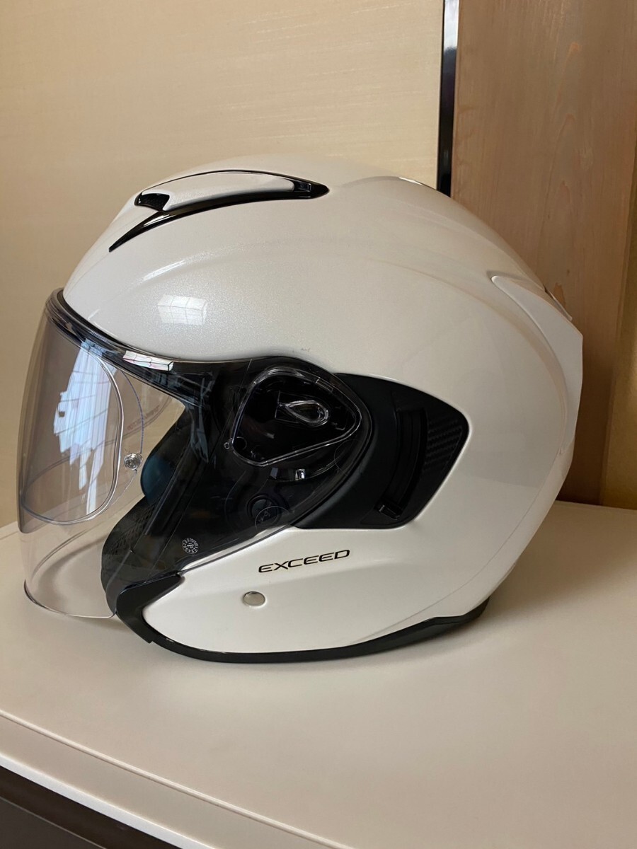 ヘルメット　カブト　OGK　ジェットヘルメット　Ｌ　サイズ　白　パールホワイト_画像3