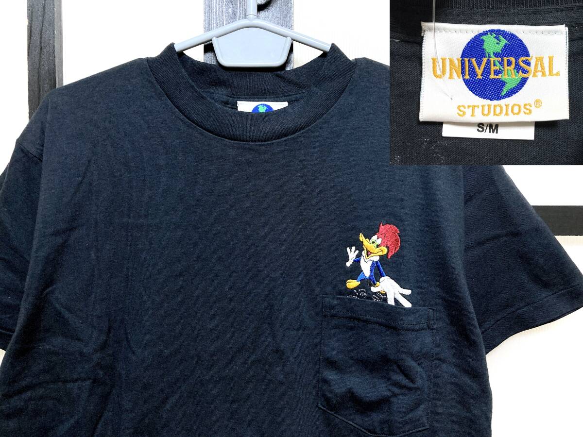 デッドストック 90s ユニバーサルスタジオ ウッドペッカー Tシャツ USA製 / 新品 未使用 90年代 Universal Studios Woodpecker アメリカ製_画像1