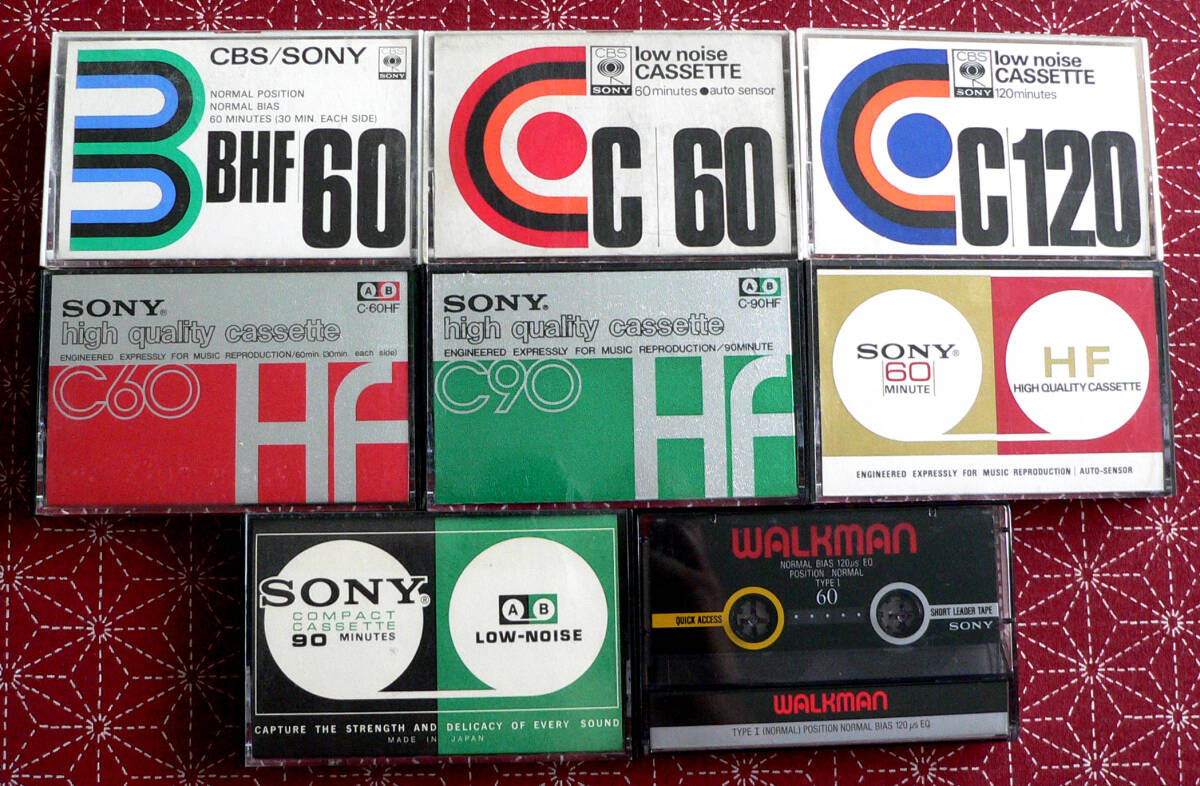 ★ 中古カセット テープ - ８本 / SONY CBS-SONY 種類いろいろ ! ★_画像1