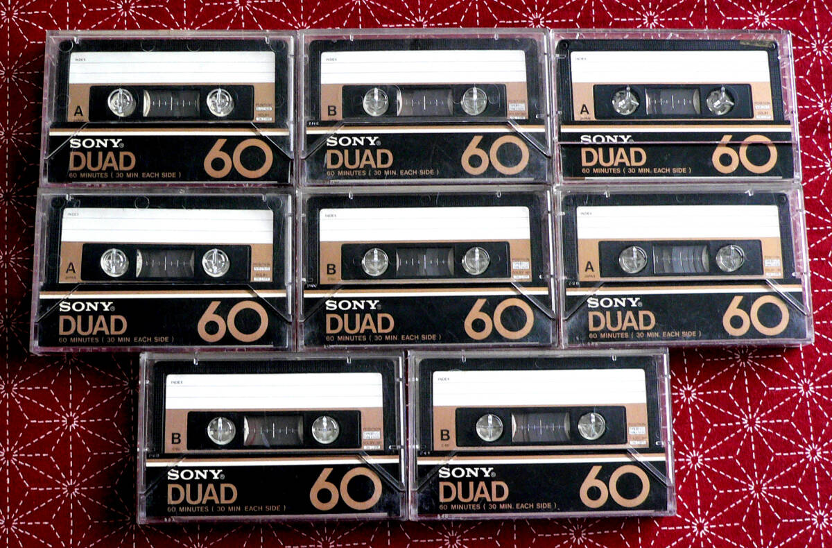 * used cassette tape / SONY DUAD 60 minute - 8ps.@*