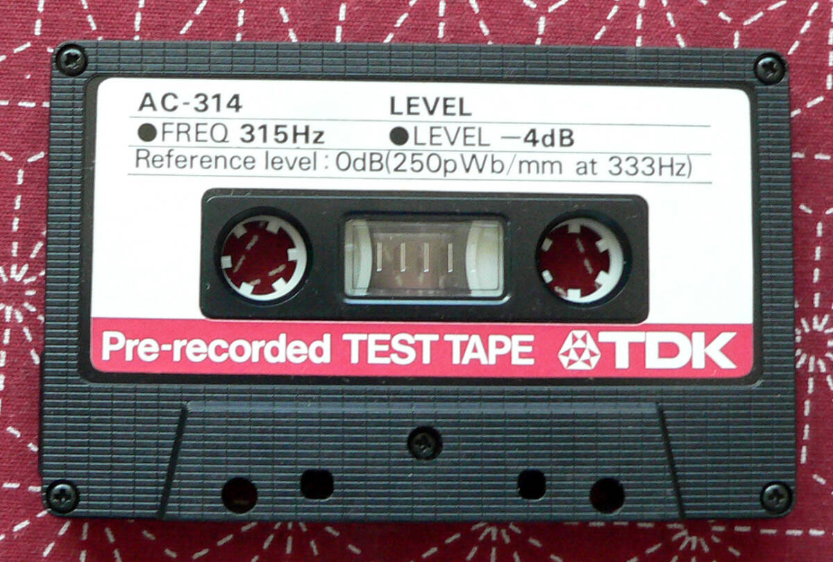 ★ ジャンク扱い / TDK Pre-Recorded TEST TAPE AC-314 テストテープ ★の画像3