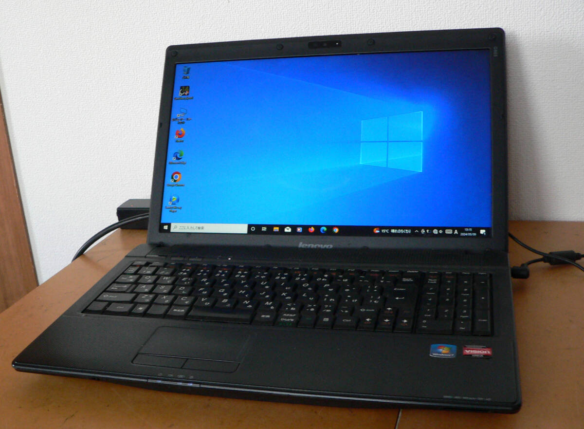 ★中古 / lenovo G565 AMD AthlonⅡP360 /メモリ 4GB / HDD 250GB / Windows 10★_画像1