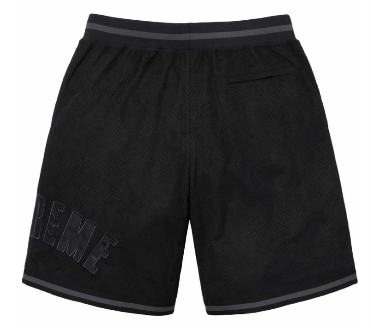 新品 24SS Mサイズ Supreme Ultrasuede Mesh Short Black シュプリーム ウルトラ スウェード スエード メッシュ ショーツ ハーフパンツ_画像2