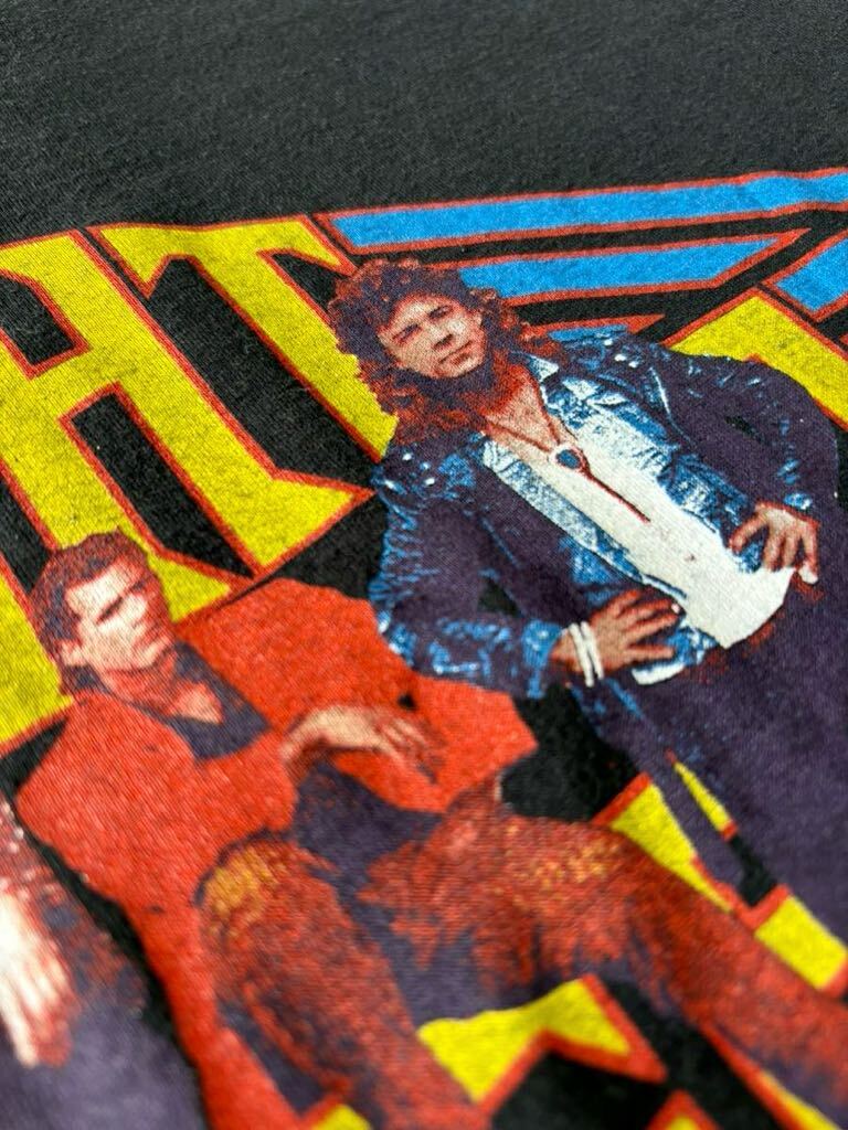 USA製 80's VINTAGE NIGHT RANGER BIG LIFE TOUR 当時物 輸入 古着 Tシャツ バンドT ロックT 80年代 アメリカ製 ナイトレンジャー 黒T_画像9