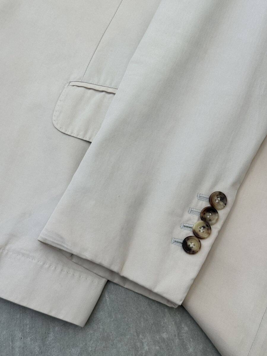 ブルネロクチネリ コットン スーツ ベージュ 44 Brunello Cucinelli セットアップ ジャケット パンツ 上下 綿_画像4