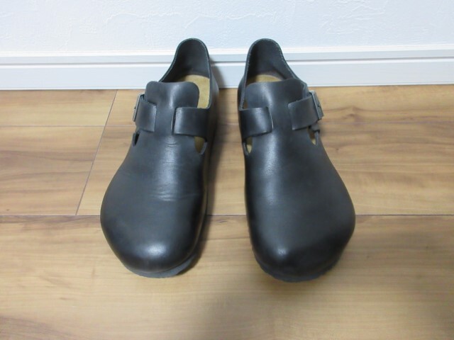 ☆美品☆BIRKENSTOCK/ビルケンシュトック　LONDON/ロンドン　44　28.5cm　オイルドブラック　レギュラー幅　希少サイズ　サンダル　靴_画像1