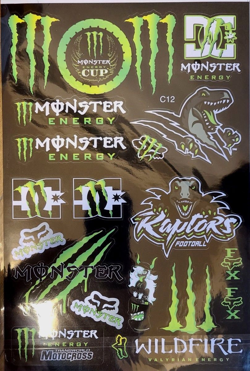 防水モンスターエナジーバイクステッカーヘルメットMONSTER ENERGY MONSTER ENERGY デカール