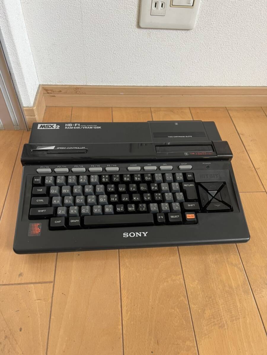 SONY ソニー HB-F1 パーソナルコンピューター パソコン 本体 当時物 MSX2 動作未確認ジャンク_画像1