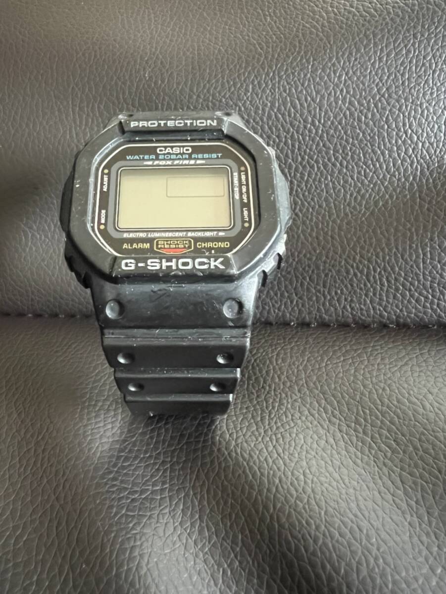 CASIO カシオ G-SHOCK Gショック DW-5600E 黒ブラック 腕時計 電池切れ 動作未確認_画像2