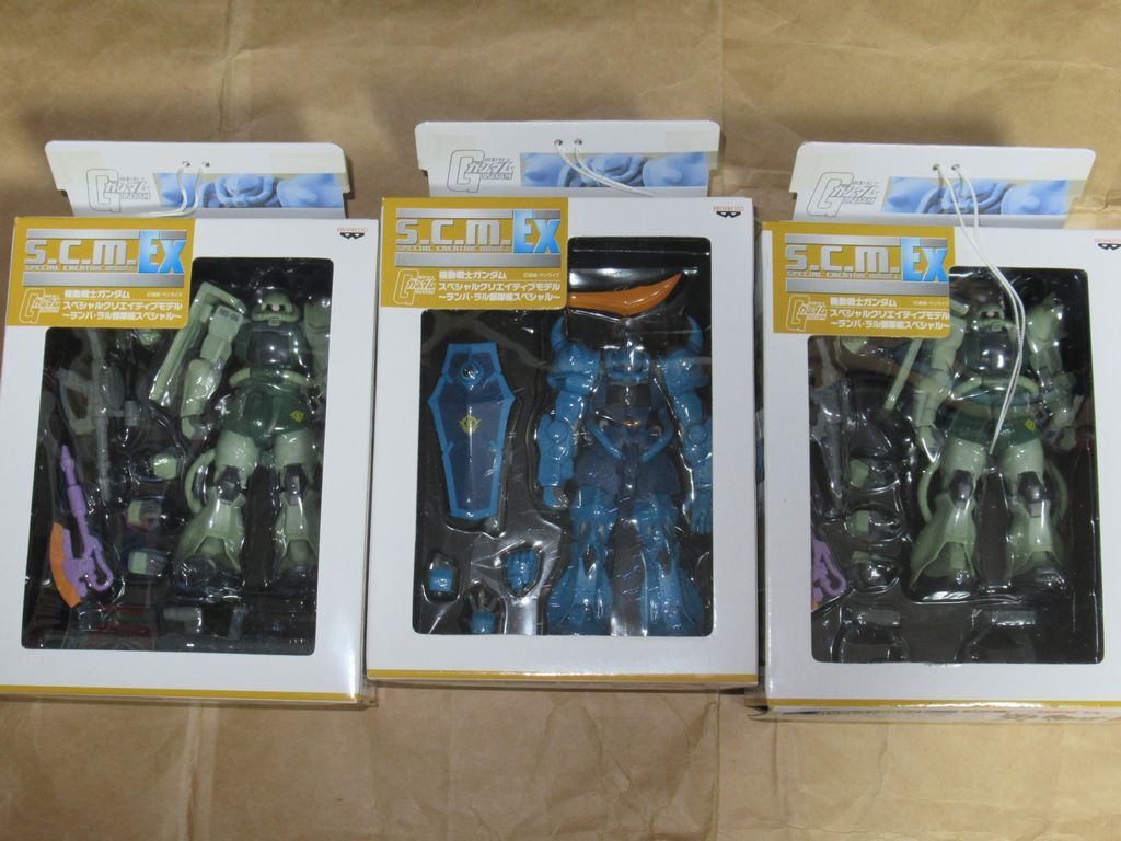 □S.C.M.EX 機動戦士ガンダム スペシャルクリエイティブモデル ～ランバ・ラル部隊編スペシャル～ 全3種セット グフ ザク