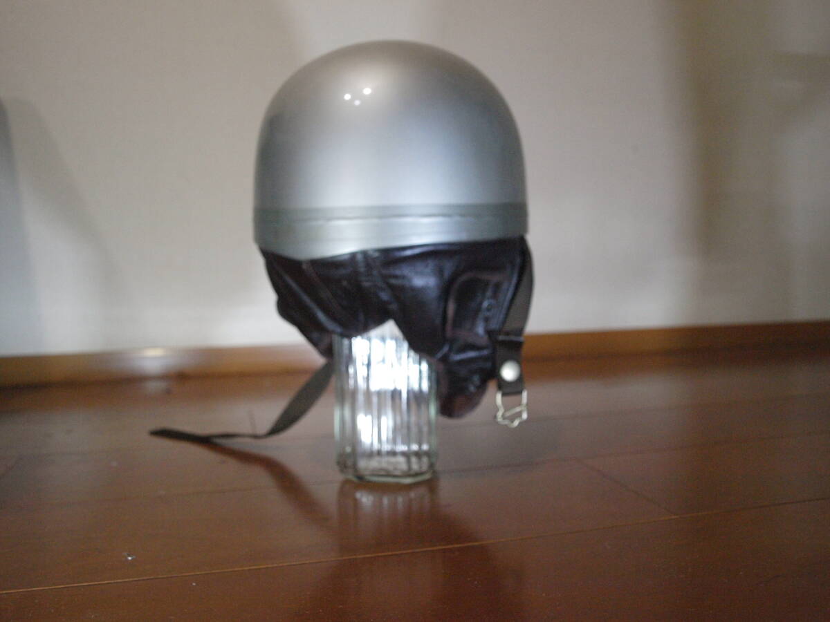 オーウェン オーエン ヘルメット OWEN'S Helmet  シルバー半キャップ MADE IN ENGLAND 実使用無し 当時物 美品の画像4