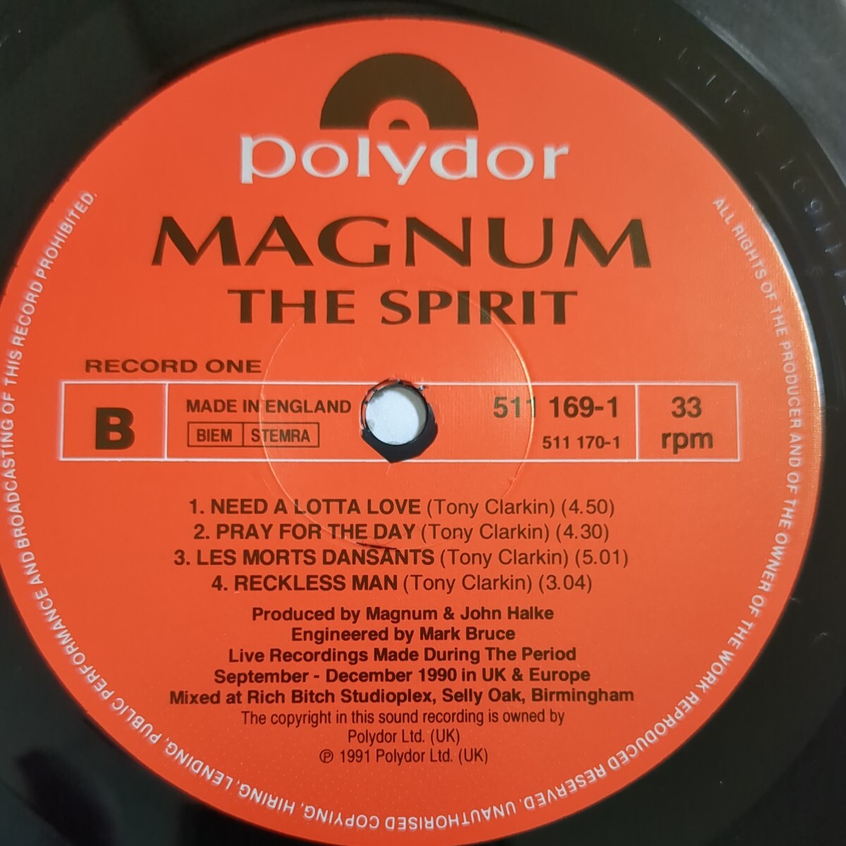 U.Kオリジナル盤 MAGNUM/THE SPIRIT 2LP /マグナム/ザ・スピリット 美盤の画像9