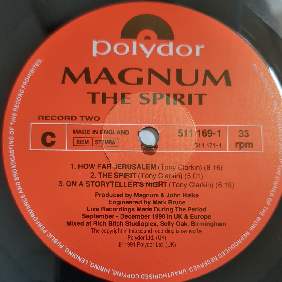 U.Kオリジナル盤 MAGNUM/THE SPIRIT 2LP /マグナム/ザ・スピリット 美盤の画像8